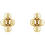 Load image into Gallery viewer, 14k Yellow Gold Bead Earrings
