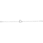 Load image into Gallery viewer, Valentines Day Gifts for Women: Open Heart Paperclip Chain Bracelet
