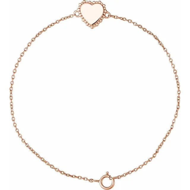 Stunning Heart Chain Bracelet for Women