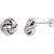 Anniversary Gifting Sterling Silver Knot Earrings