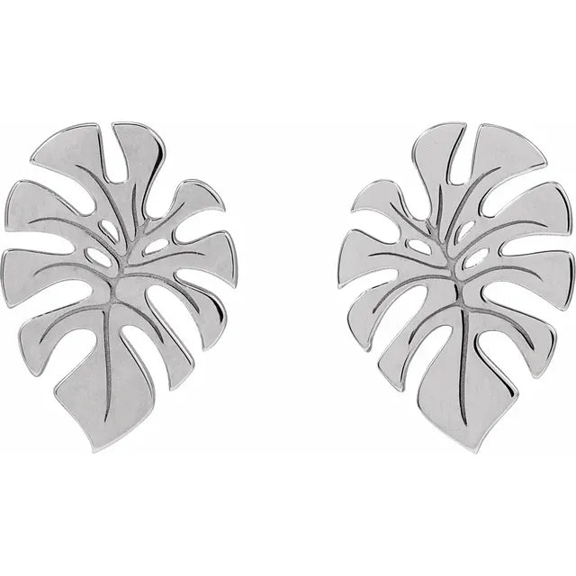 Valentine’s Day Gift Monstera Leaf Earrings