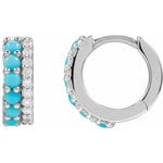 Load image into Gallery viewer, Unique Gifts for Women: Diamond Huggie Hoop Earrings
