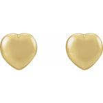 Load image into Gallery viewer, Silver Jewellery for Women: Polished Heart earrings
