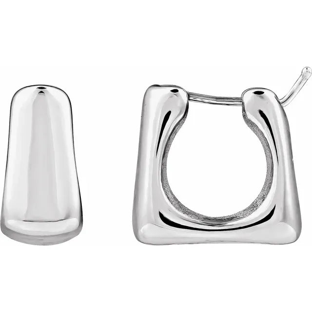 Valentine’s Special Square Shaped Hoop Earrings