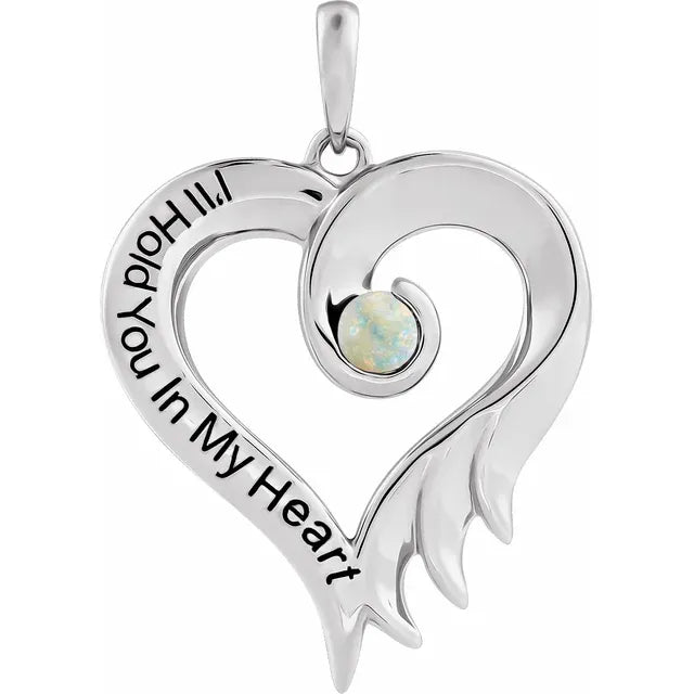 A Celebration of Love and Special Days: Engraved Heart Pendant