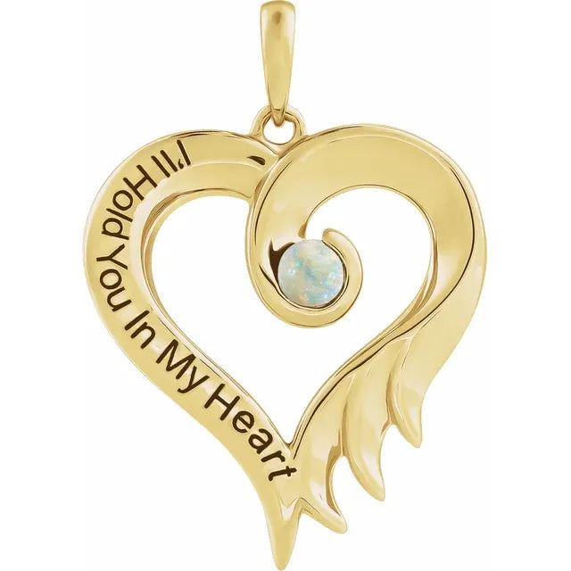 A Celebration of Love and Special Days: Engraved Heart Pendant