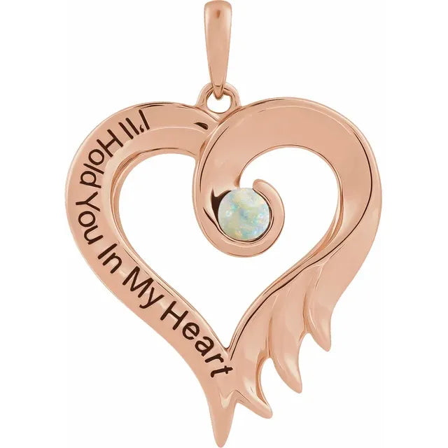 A Celebration of Love and Special Days: Engraved Heart Pendant