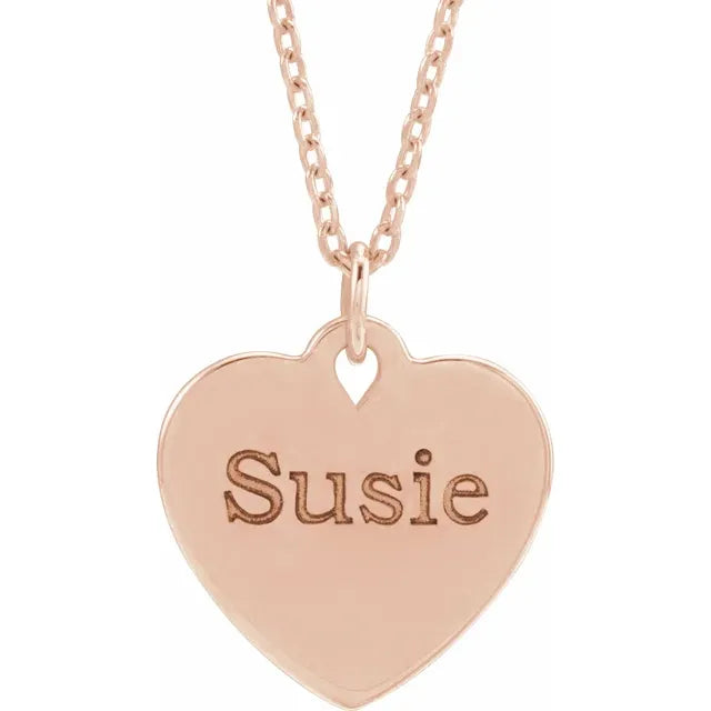 Personalised Gifts for Women: Floral Heart Necklace