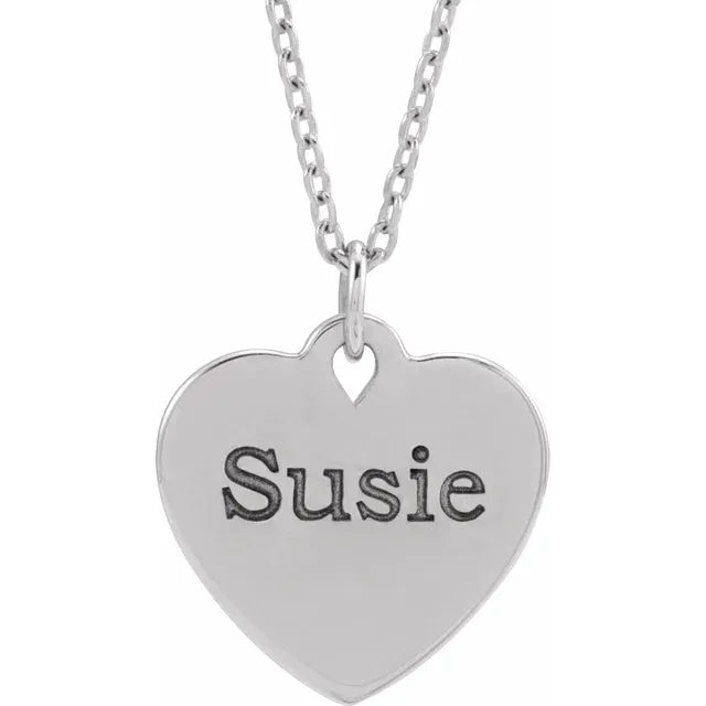 Personalised Gifts for Women: Floral Heart Necklace