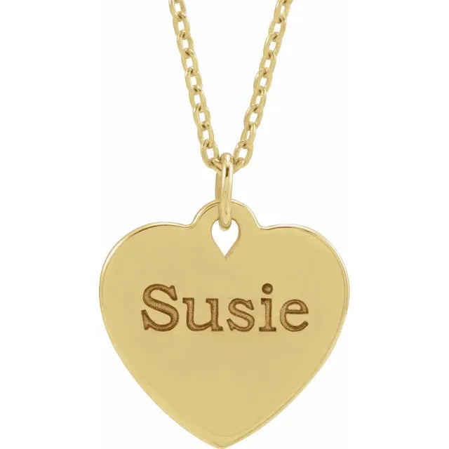 Personalised Gifts for Women: Floral Heart Necklace