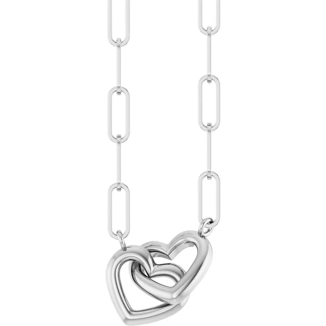 Trendy Gift Sets for Women: 18 Inch Heart Necklace