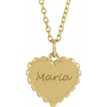 Load image into Gallery viewer, Engravable Heart Necklace for Women
