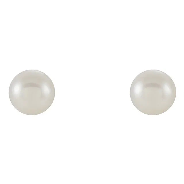 Unique Gift for Ladies- Freshwater White Pearl Earrings