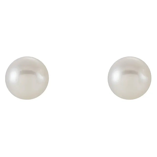 Unique Gift for Ladies- Freshwater White Pearl Earrings