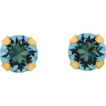 Load image into Gallery viewer, Aquamarine Imitation Stud Earrings
