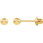 Load image into Gallery viewer, 14k Yellow Gold Youth Stud Earrings
