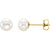 14kt Yellow Gold Pearl Stud Earrings