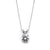 White Gold Double-Loop Top Pendant Necklace