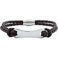 Men’s Dark Brown Leather Bracelet