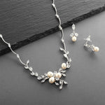 Load image into Gallery viewer, Freshwater Pearl Necklace &amp; Earring Set
