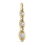 Load image into Gallery viewer, Three Stone Round Diamond Gold Pendant For Women
