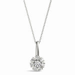 Load image into Gallery viewer, Split Prong Cluster Pendant For Women
