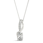 Load image into Gallery viewer, Oval Halo Diamond Pendant
