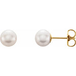 Load image into Gallery viewer, Unique Gift for Ladies- Freshwater White Pearl Earrings
