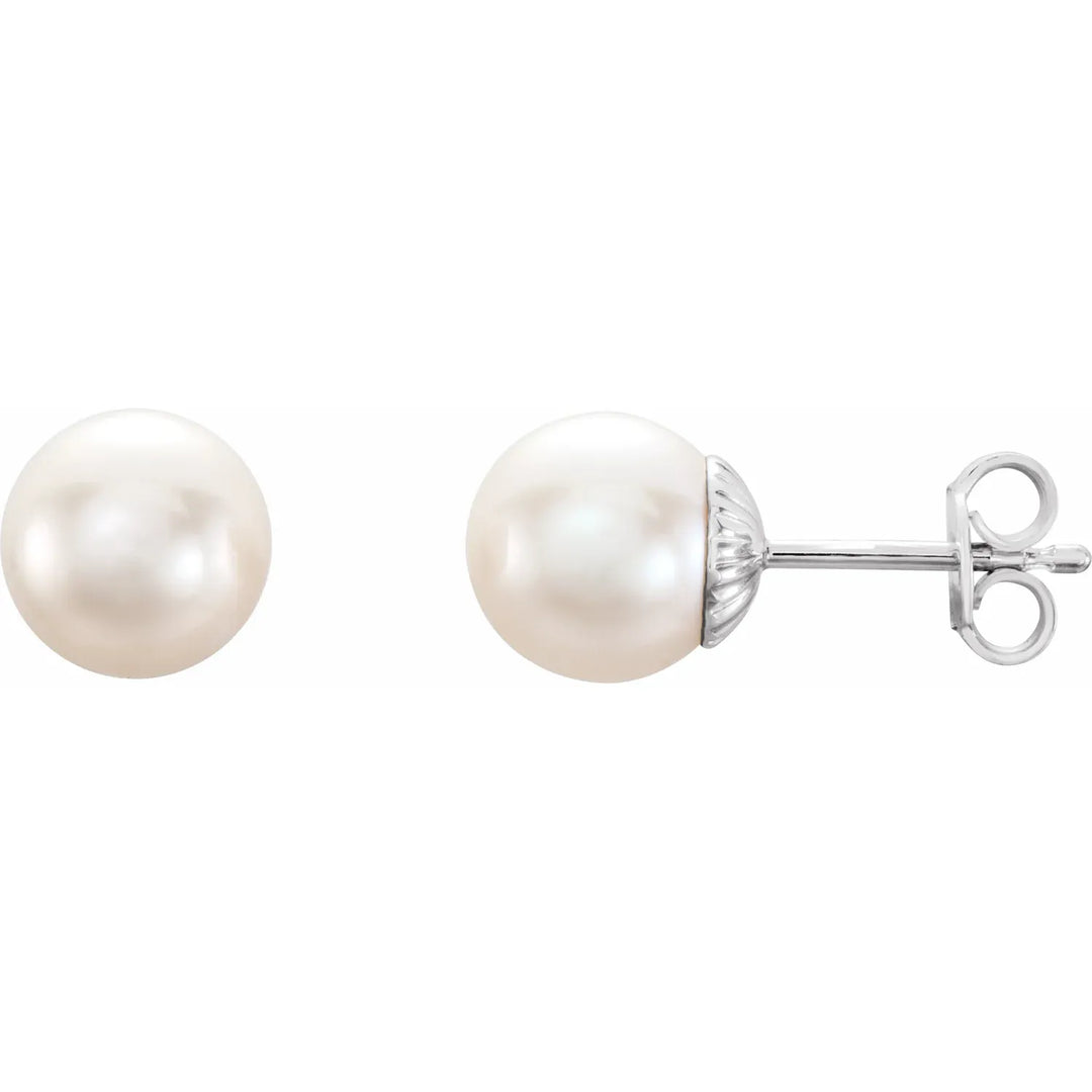 Freshwater Cultured Pearl Stud Earrings