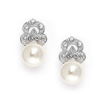 Load image into Gallery viewer, Pearl &amp; Cubic Zirconia Clip-On Earring
