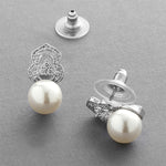 Load image into Gallery viewer, Pearl &amp; Cubic Zirconia Clip-On Earring
