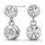 Bezel Set Lab Grown Diamond Drop Earrings