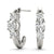 3 Stone Lab Grown Diamond Earrings For Women