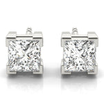 Load image into Gallery viewer, Square Cut Diamond Stud Earrings for Women
