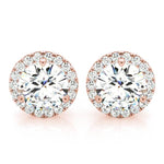 Load image into Gallery viewer, Elegant Three Prong Lab Grown Diamond Studs
