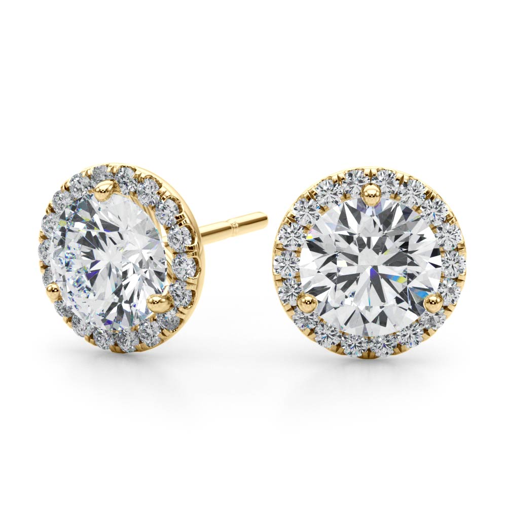 Elegant Three Prong Lab Grown Diamond Studs