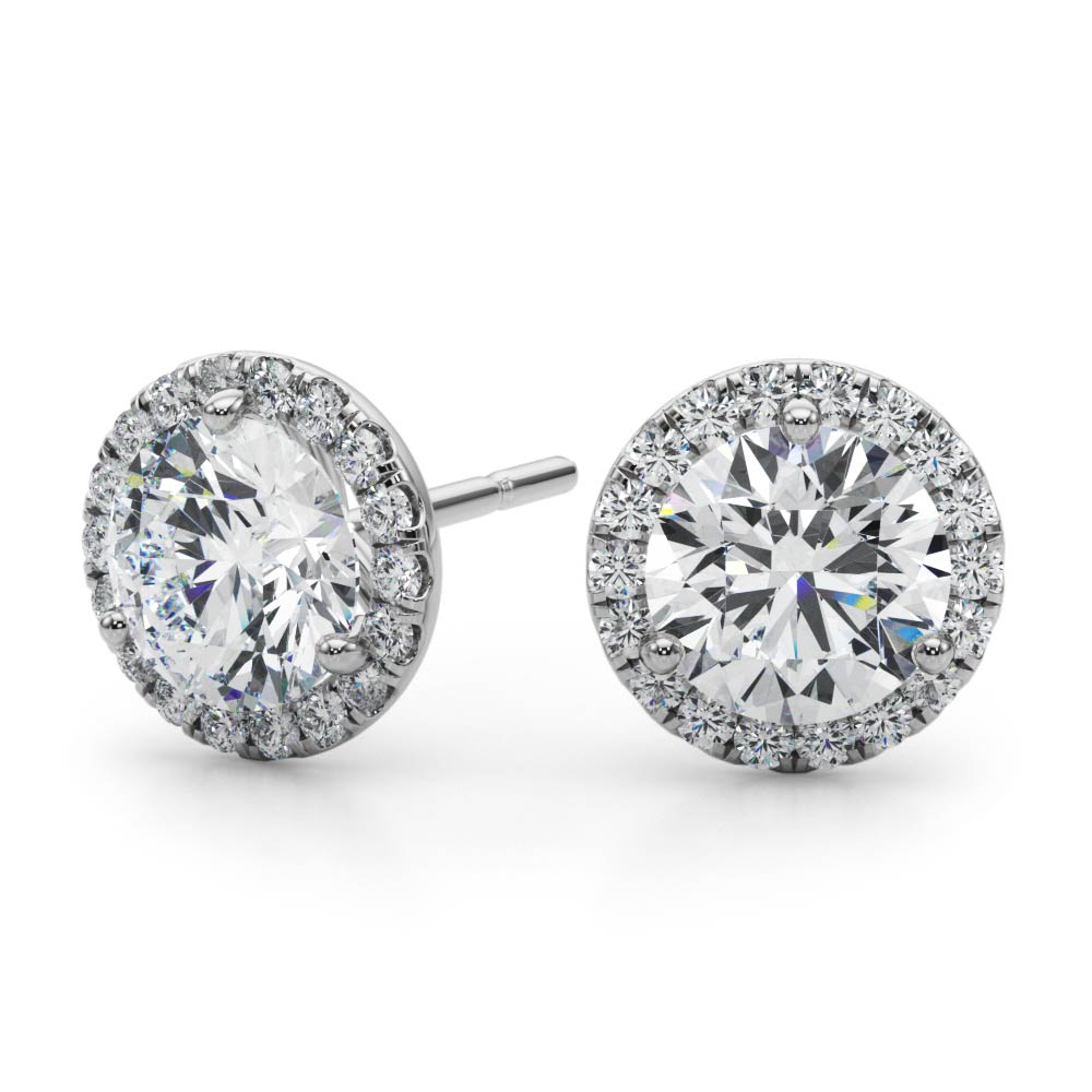 Elegant Three Prong Lab Grown Diamond Studs