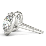 Load image into Gallery viewer, Round Diamond Halo Earrings
