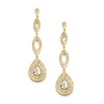 Load image into Gallery viewer, Cubic Zirconia Wedding Earrings
