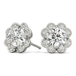 Load image into Gallery viewer, Floral Diamond Fashion Earrings

