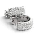 Load image into Gallery viewer, Trio Brilliance Lab Grown Diamond Hoop Earrings
