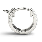 Load image into Gallery viewer, Trio Brilliance Lab Grown Diamond Hoop Earrings
