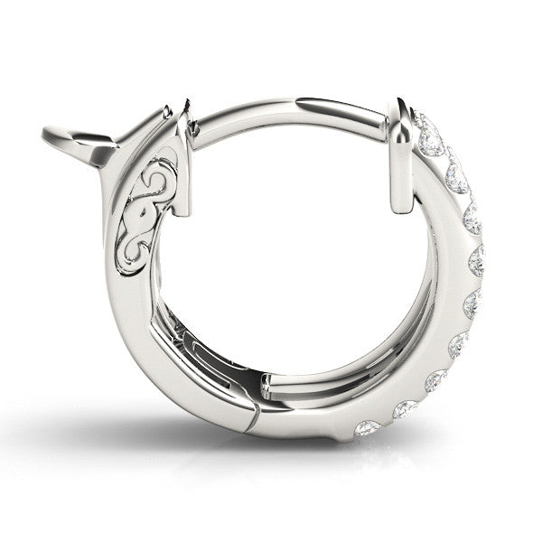 Trio Brilliance Lab Grown Diamond Hoop Earrings