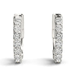 Load image into Gallery viewer, Single Row Lab Grown Diamond Earrings
