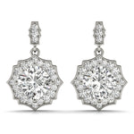 Load image into Gallery viewer, Halo Earrings With Scalloped Edges
