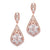 Rose Gold Art Deco Earrings