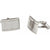 Rectangular Ridged Sterling Silver Cufflinks