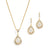 14k Gold Necklace And Earring Set