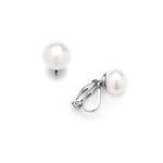 Load image into Gallery viewer, Dreamy White Pearl Clip On Stud Earrings
