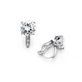 Platinum-Plated Stud Earrings